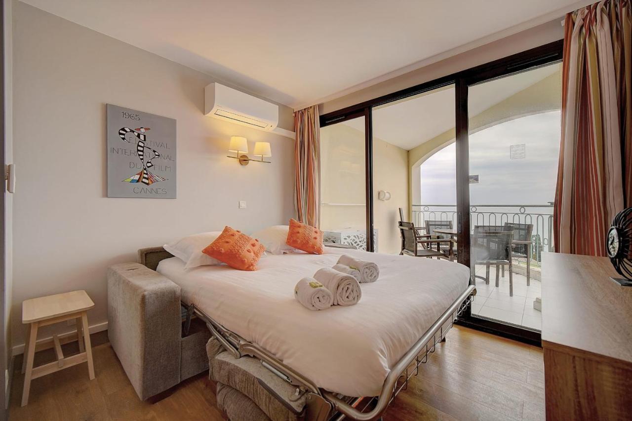 Immogroom - 2 Rooms Sea View - Swimming Pool - Terrace - Parking - Ac Канны Экстерьер фото
